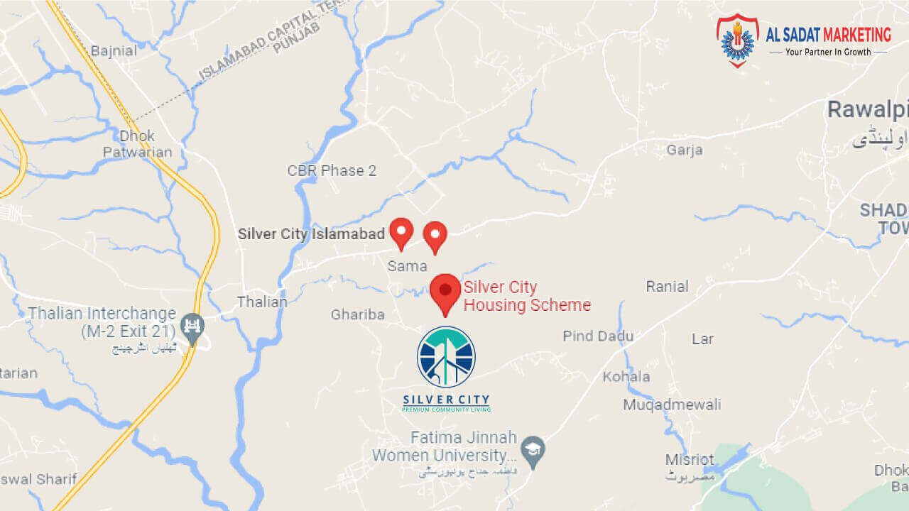 silver city islamabad - silver city - location map - silver city islamabad project page - al sadat marketing - alsadat marketing - al-sadat marketing - real estate agency - property portal - islamabad - rawalpindi - pakistan