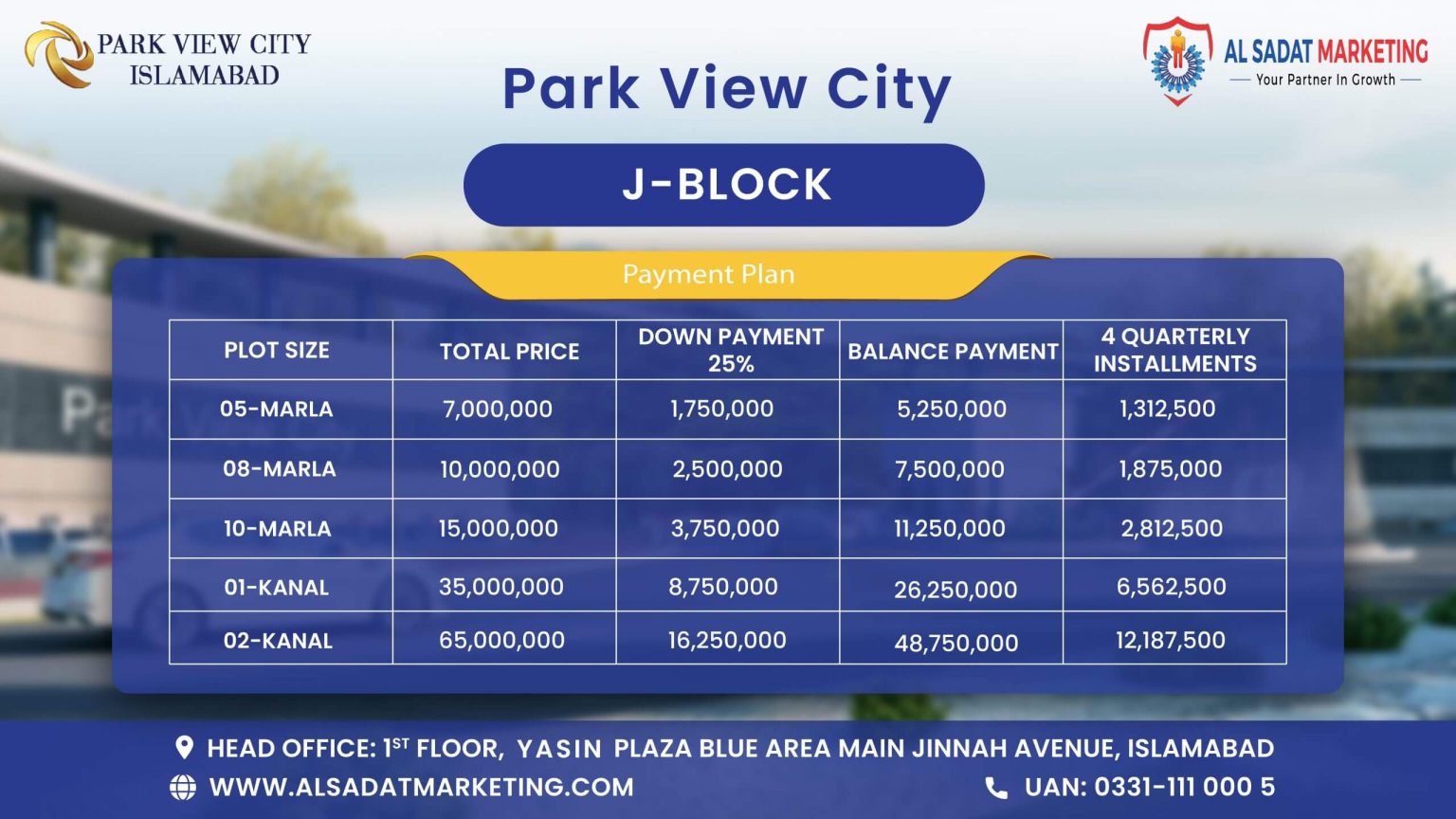 Park View City Islamabad Payment Plan 2023 Location & Map