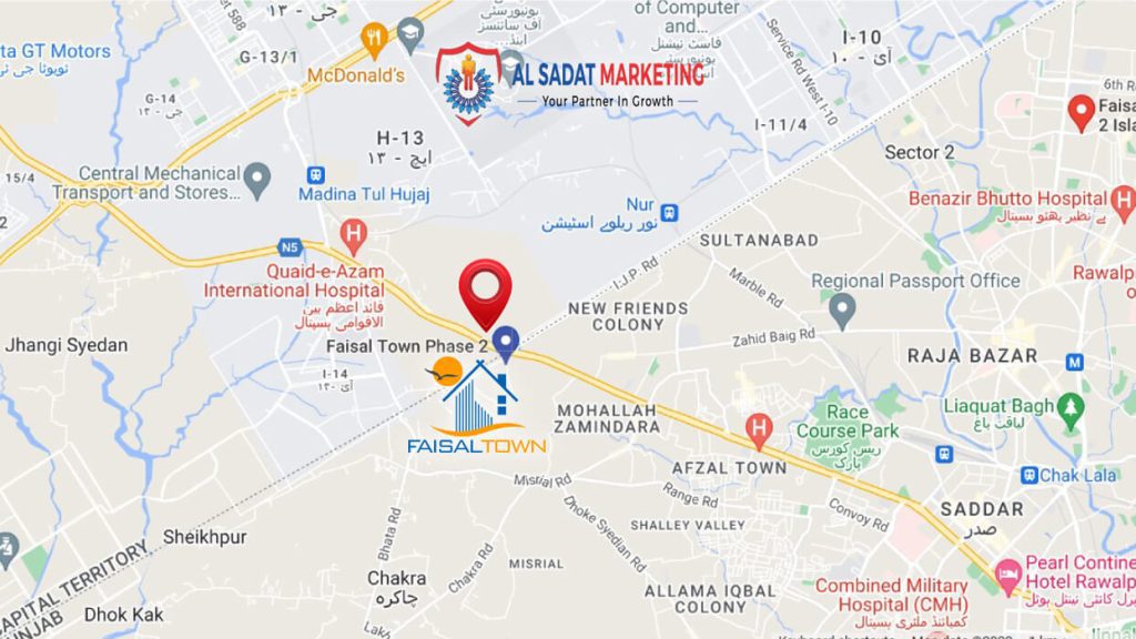 Faisal Town Phase 2 Payment Plan 2022 Location Map NOC   Faisal Town Phase 2 Location Map Faisal Town Phase 2 Islamabad Al Sadat Marketing 1024x576 