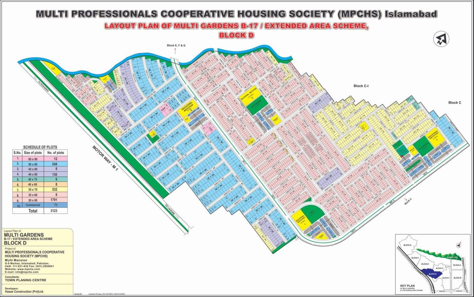 Multi Gardens B17 Islamabad Payment Plan Plots for Sale NOC