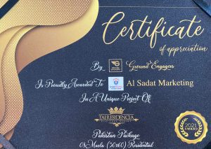 taj residencia – taj residencia rawalpindi - achievement certificate – al sadat marketing - alsadat marketing – al-sadat marketing - real estate agency – property portal - islamabad - rawalpindi - pakistan