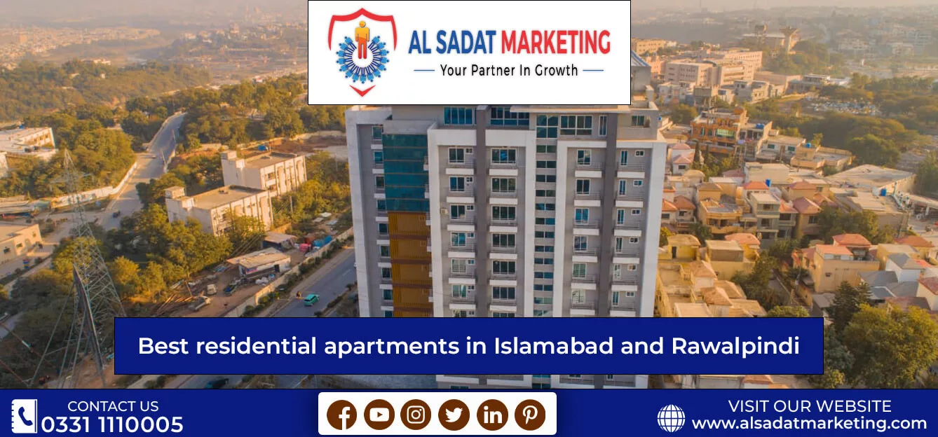 best residential apartments in islamabad and rawalpindi 2023 al sadat marketing