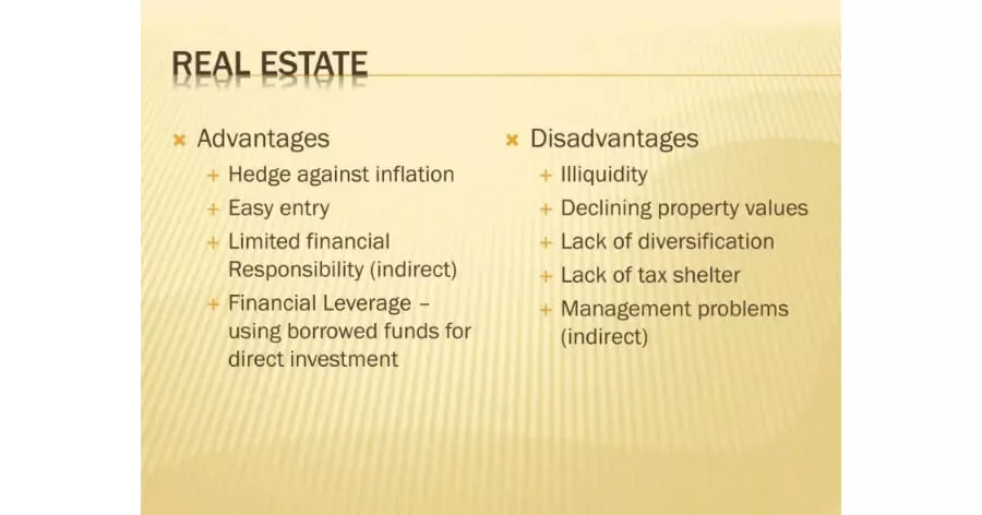Advantages and Disadvantages of Investing in Real Estate