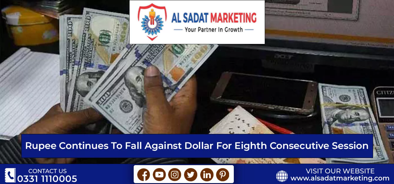 rupee continue to fall against dollar in pakistan 2023 al sadat marketing