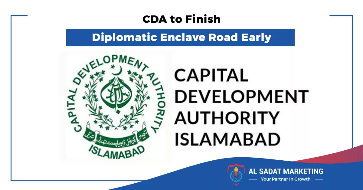 cda to finish deplomatic enclave road early 2023 al sadat marketing