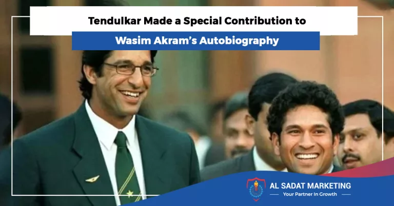 tendulkar special contribution to wasim akram autobiography 2023 al sadat marketing