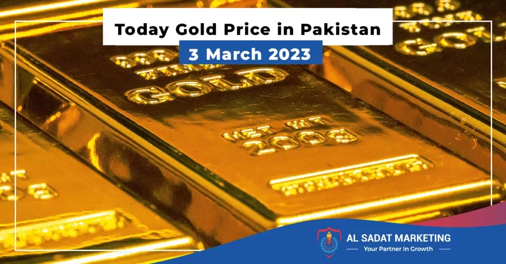 Today Gold Price in Pakistan 3 March 2023