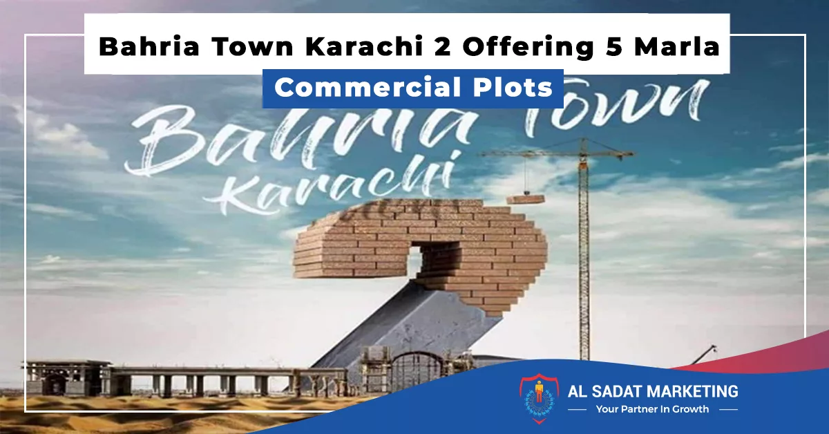 bahria town karachi 2 offering 5 marla commercial plots in 2023 al sadat marketing