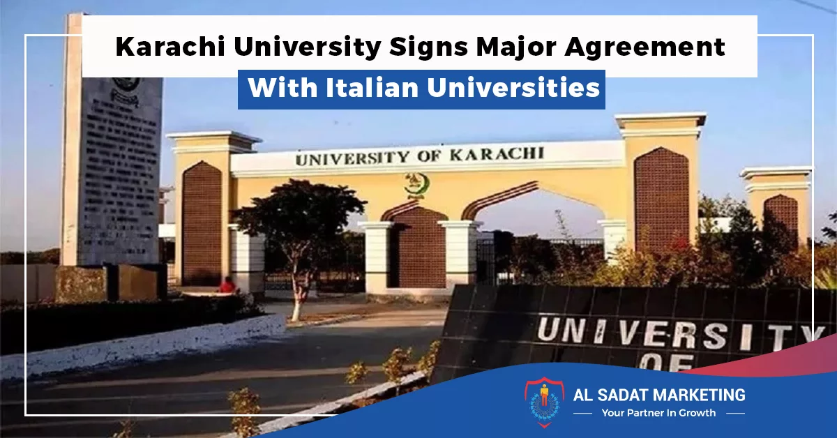 karachi university signs major agreement with italian universities in 2023 al sadat marketing