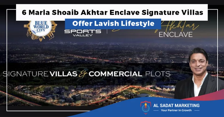 6 marla shoaib akhtar enclave signature villas offer a lavish lifestyle, al sadat marketing