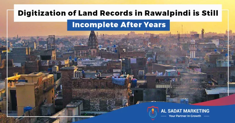 digitization of land records in rawalpindi is still incomplete after years, al sadat marketing, real estate agency in blue area, blue area islamabad