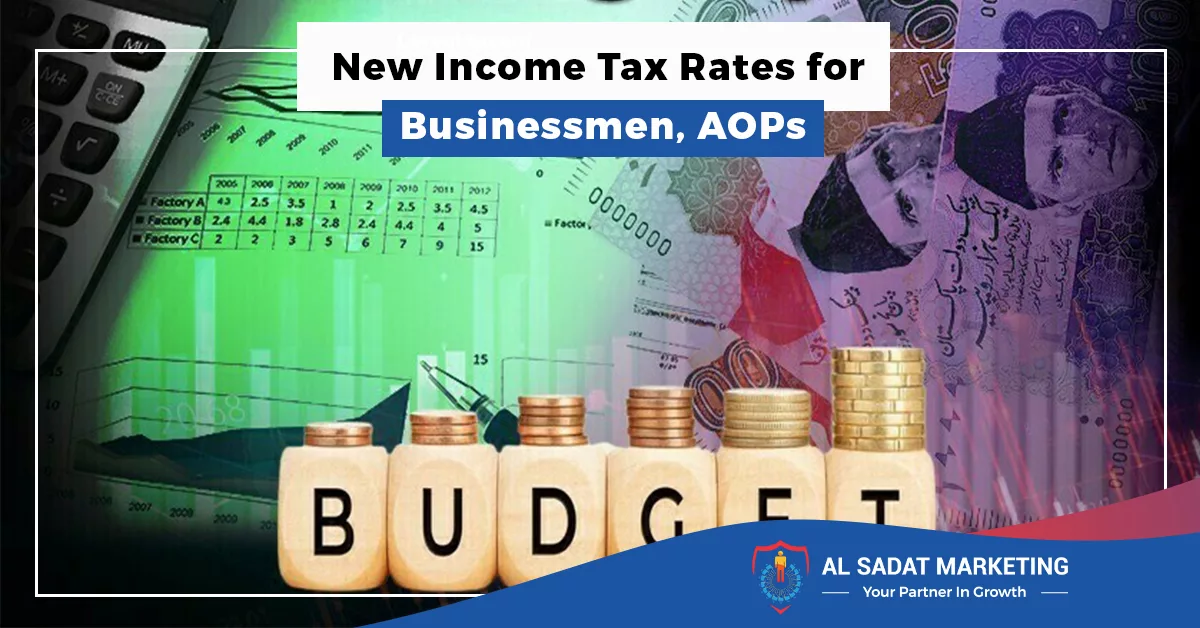 new income tax rates for businessmen aops in 2023, al sadat marketing, real estate agency in blue area, islamabad