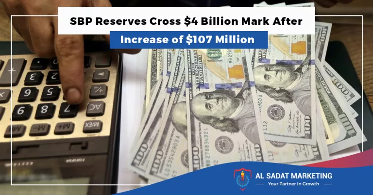 sbp reserves cross dollar4 billion mark after increase of dollar107 million al sadat marketing, real estate agency in blue area islamabad pakistan, pakistan