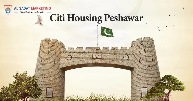 citi housing peshawar, payment plan 2023, location map, al sadat marketing