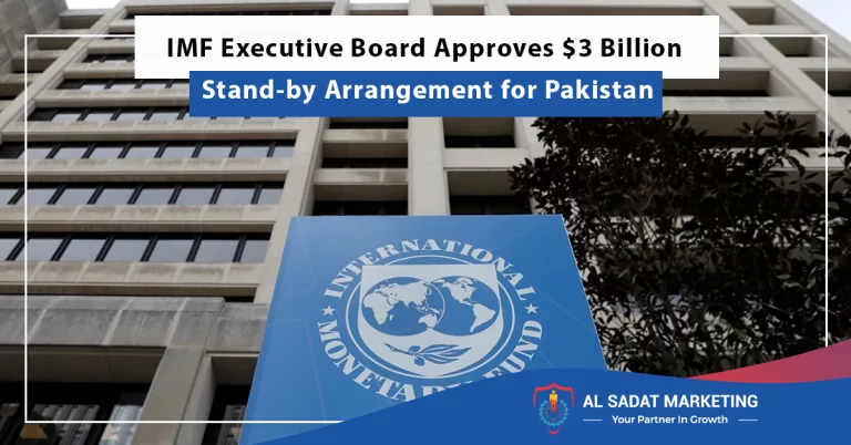 imf executive board approves dollar3 billion stand by arrangement for pakistan, al sadat marketing, real estate agency in blue area islamabad, pakistan