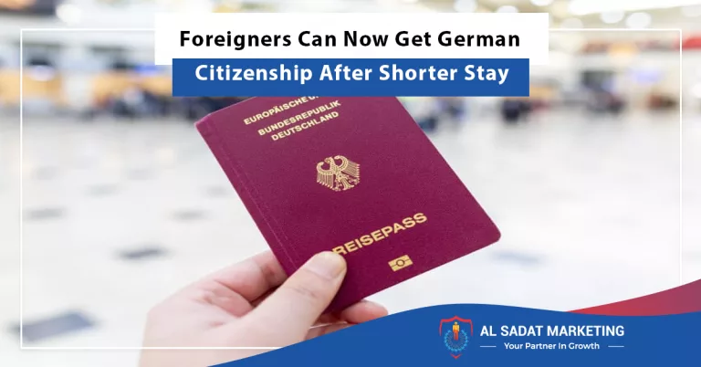 foreigners eligible for german citizenship with a shorter stay, al sadat marketing, real estate agency in blue area islamabad