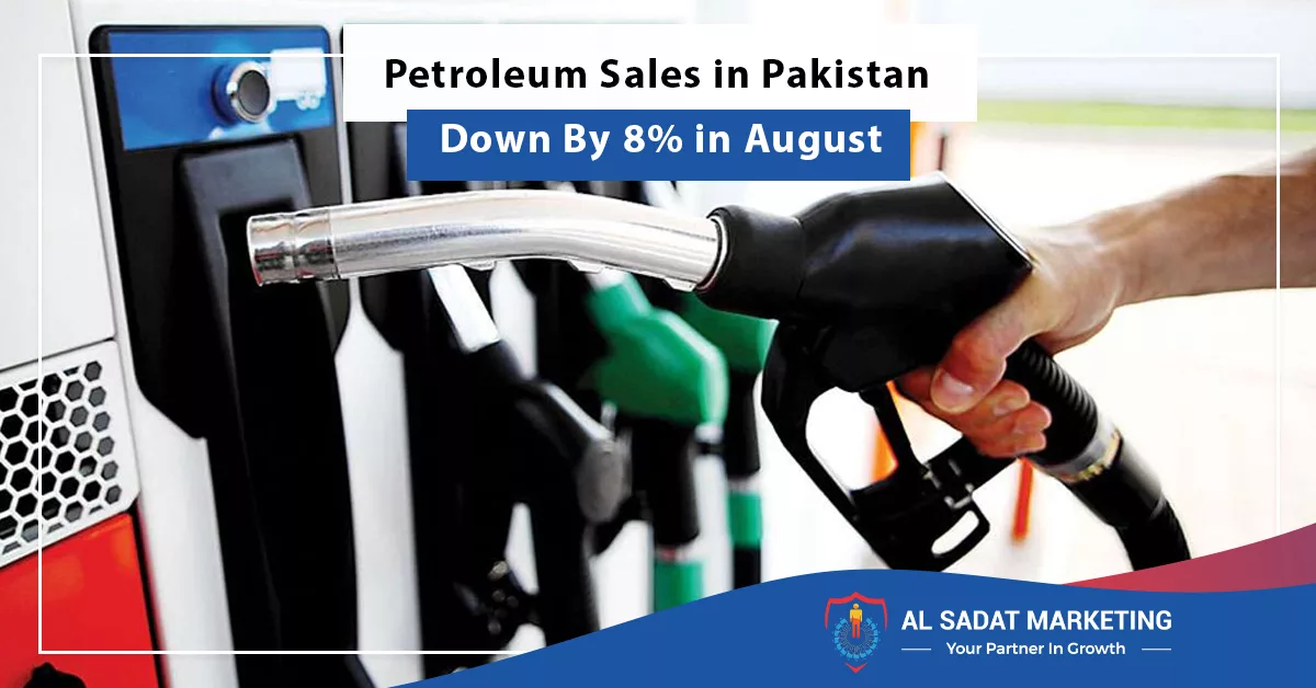 petroleum sales in pakistan down by 8 in august, al sadat marketing, real estate agency in blue area islamabad pakistan