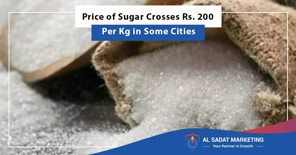 price of sugar crosses rs 200 per kg in some cities, al sadat marketing, real estate agency in blue area islamabad pakistan