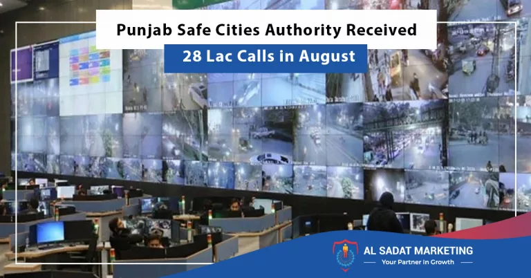 punjab safe cities authority received 28 lac calls in august, al sadat marketing, real estate agency in blue area islamabad pakistan