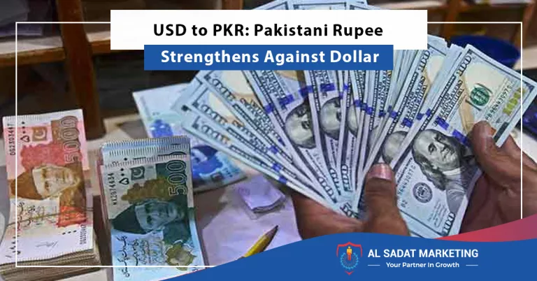 usd to pkr: pakistani rupee strengthens against dollar, al sadat marketing, real estate agency in blue area islamabad pakistan