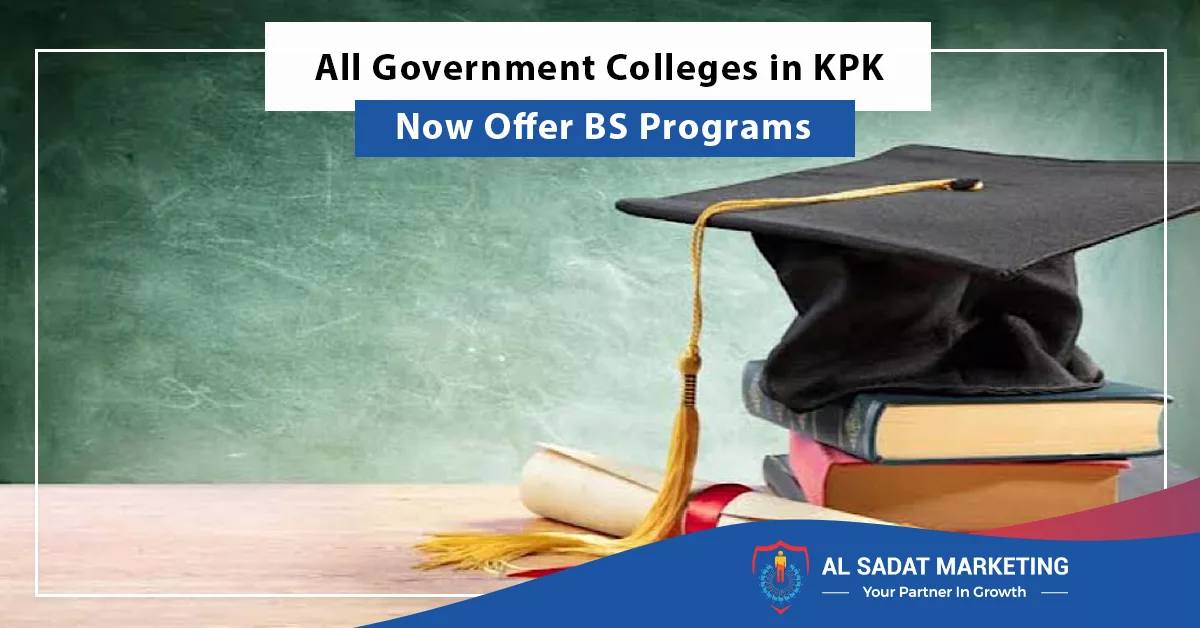 all government colleges in kpk now offer bs programs, al sadat marketing, real estate agency in blue area islamabad pakistan