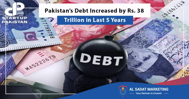 pakistan’s debt increased by rs. 38 trillion in last 5 years, al sadat marketing, real estate agency in blue area islamabad pakistan