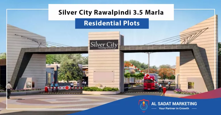 silver city rawalpindi 3.5 marla residential plots, al sadat marketing, real estate agency in blue area islamabad pakistan