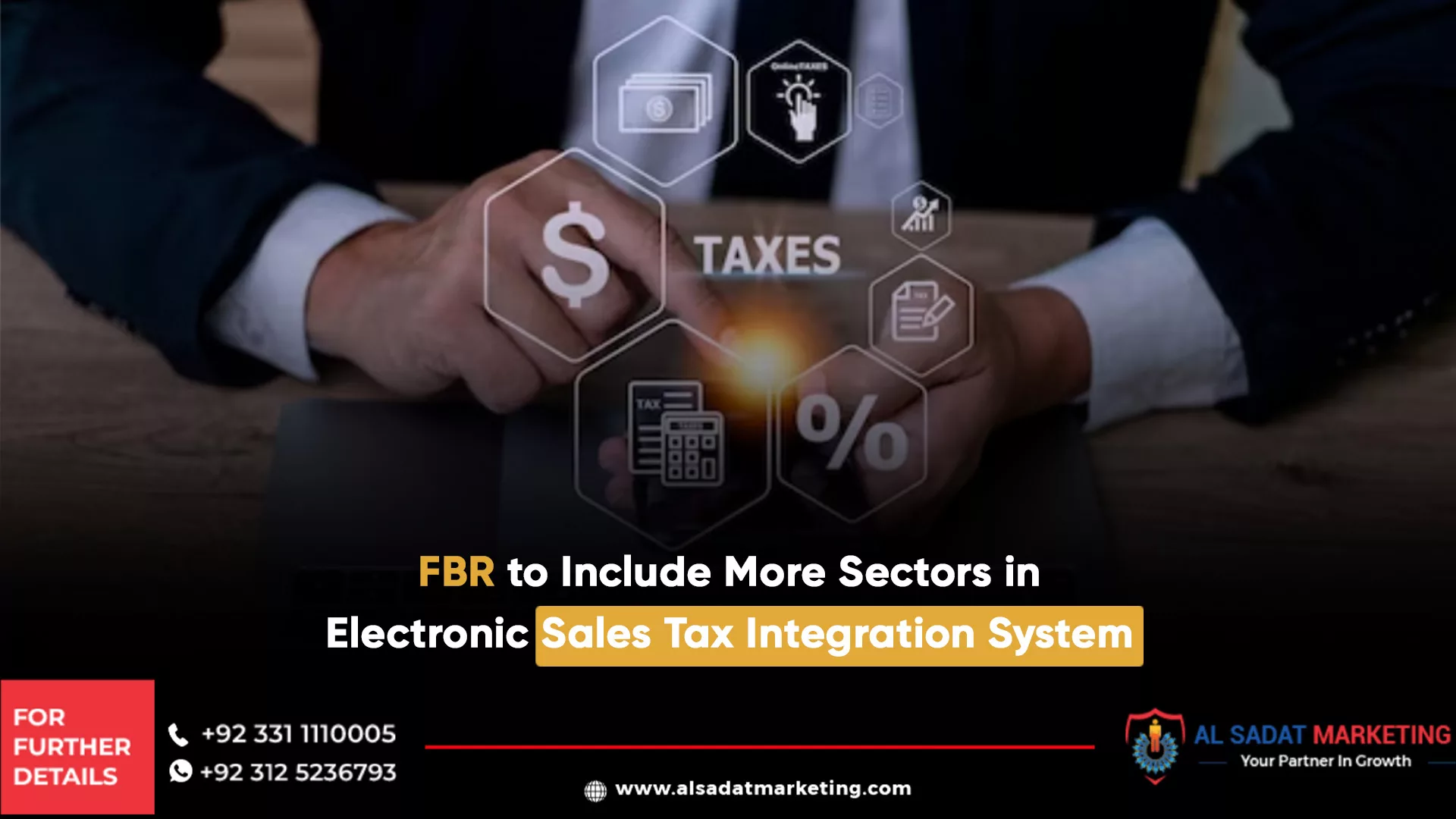 fbr to include more sectors in electronic sales tax integration system, al sadat marketing, real estate agency in blue area islamabad