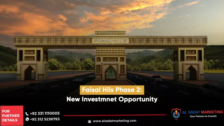 faisal hills phase 2: new investment opportunity, al sadat marketing, real estate agency in blue area islamabad