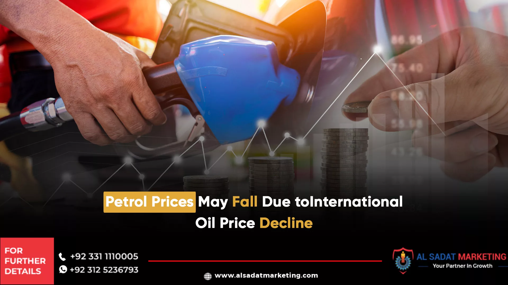 petrol prices may fall due to international oil price decline, al sadat marketing, real estate agency in blue area islamabad