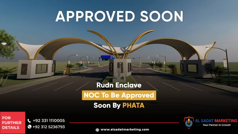 rudn enclave noc to be approved soon by phata, al sadat marketing, real estate agency in blue area islamabad