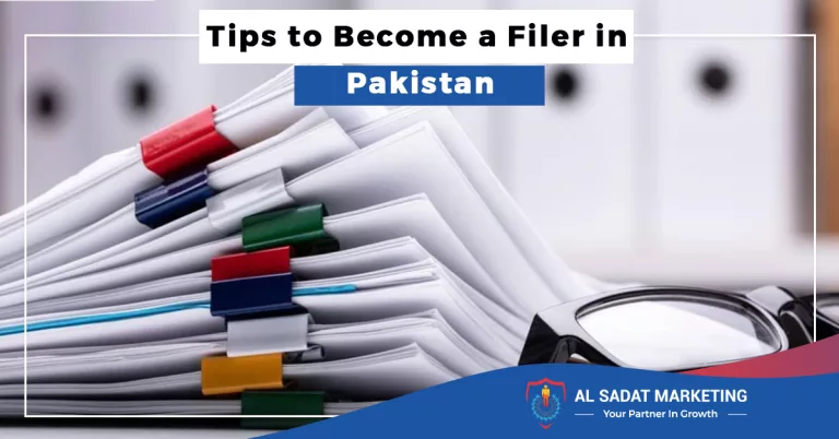 tips to become a filer in pakistan, al sadat marketing, real estate agency in blue area islamabad