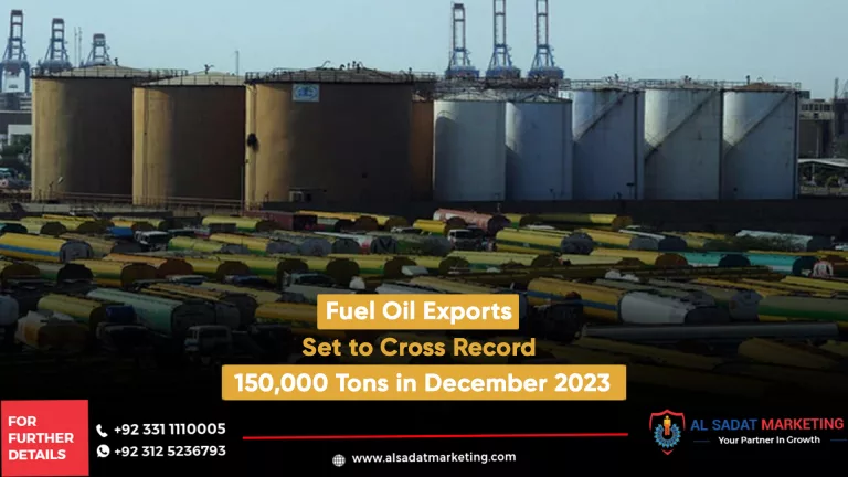 fuel oil exports set to cross record 150,000 tons in december 2023, al sadat marketing, real estate agency in blue area islamabad