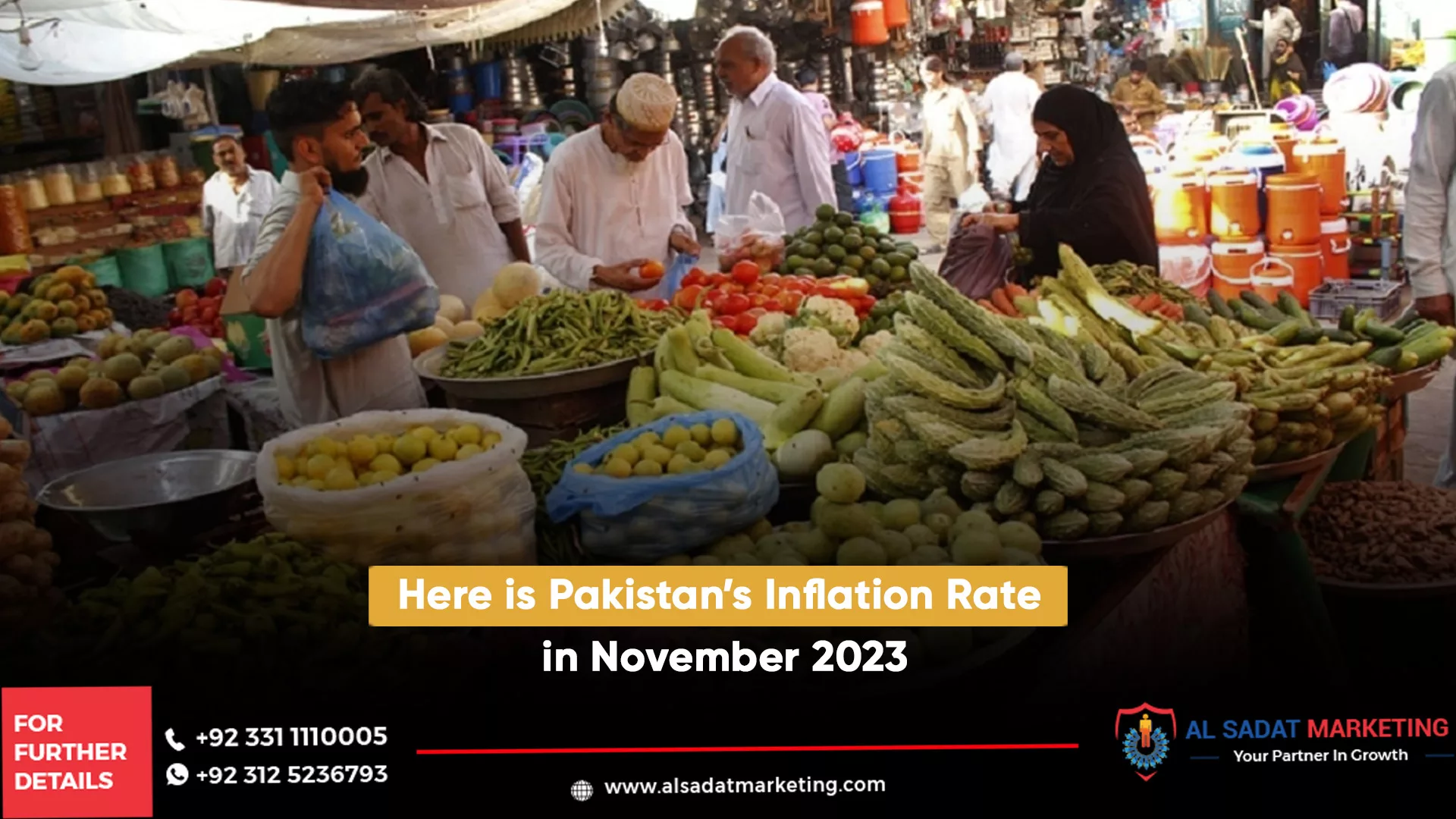 here is pakistan's inflation rate in november 2023, al sadat marketing, real estate agency in blue area islamabad