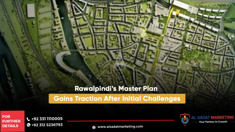 rawalpindi's master plan gains traction after initial challenges, al sadat marketing, real estate agency in blue area islamabad