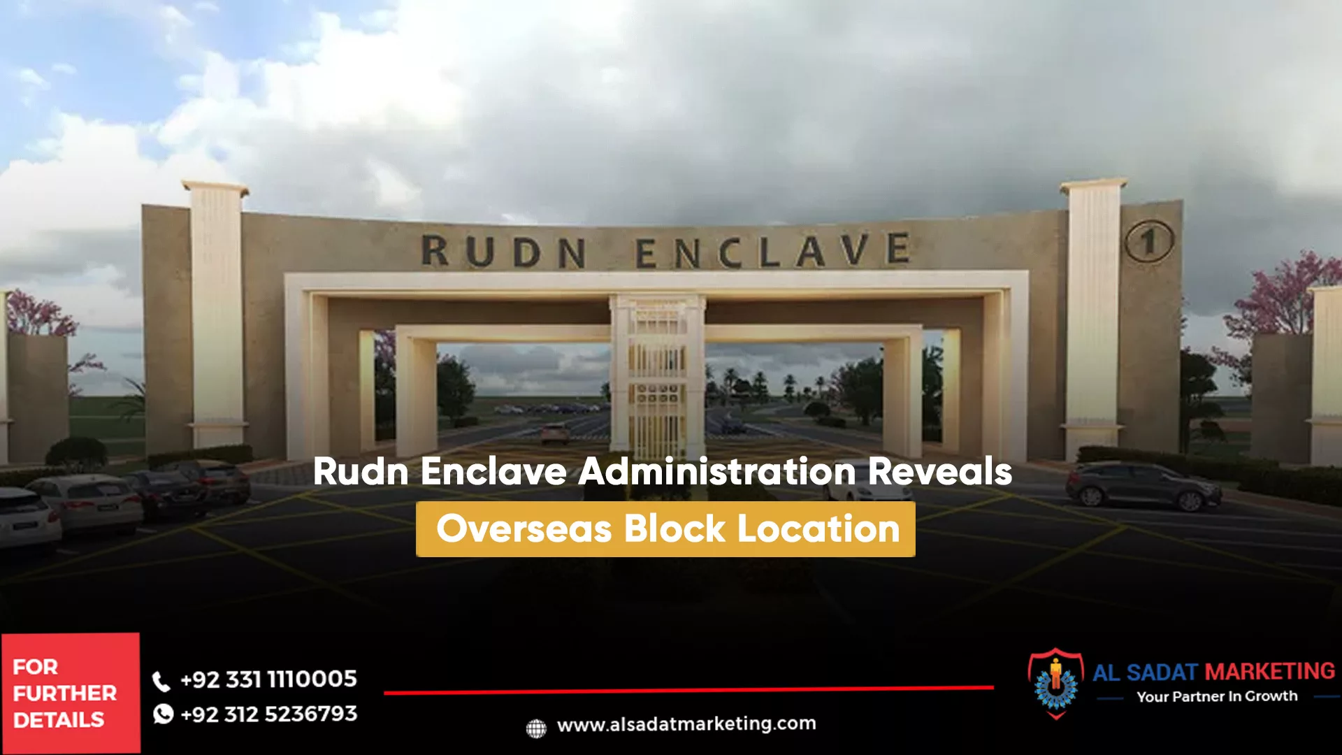 rudn enclave administration reveals overseas block location, al sadat marketing, real estate agency in blue area islamabad