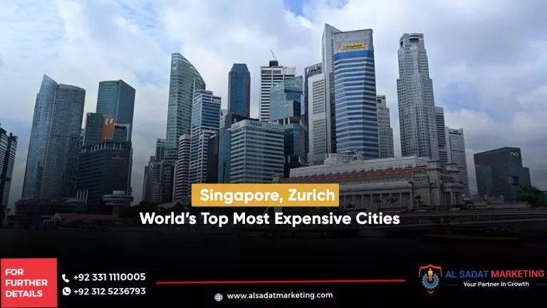 singapore, zurich world’s top most expensive cities: eiu, al sadat marketing, real estate agency in blue area islamabad