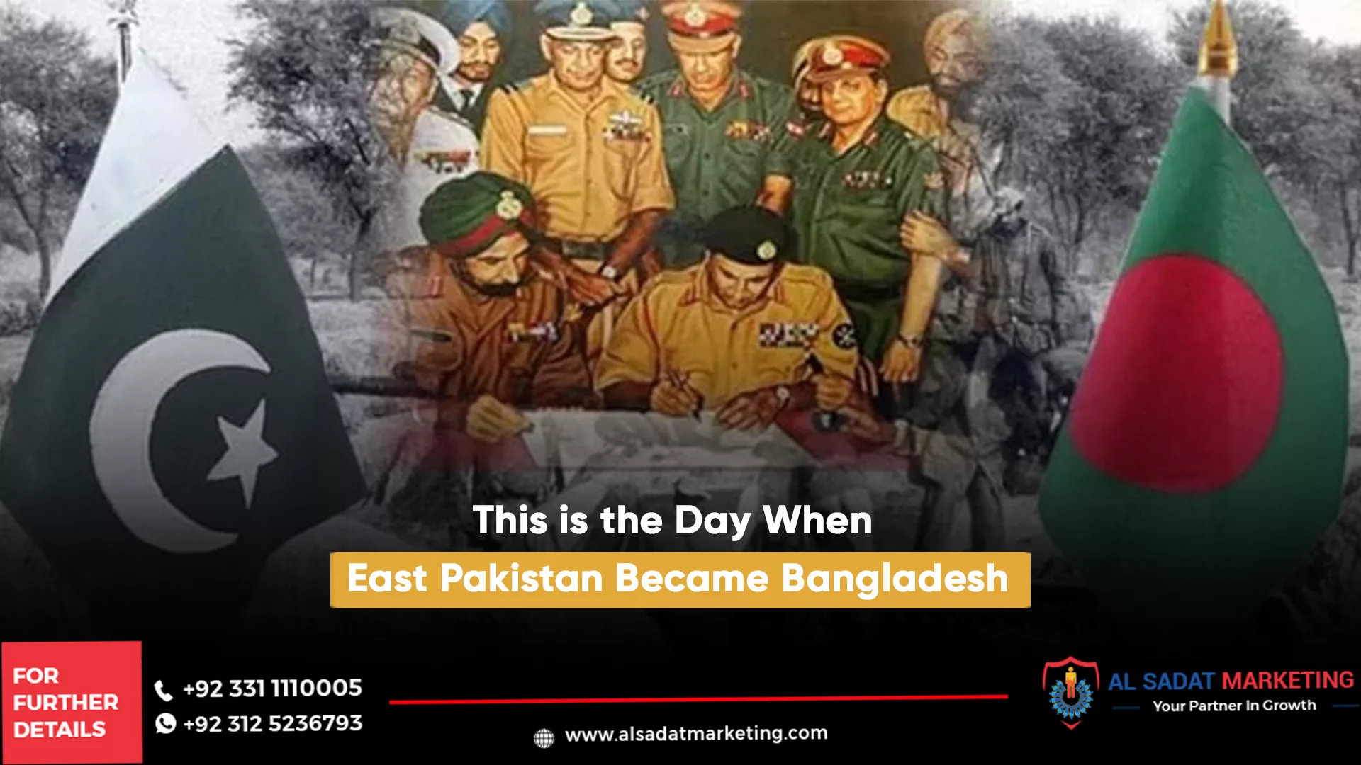this is the day when east pakistan became bangladesh, al sadat marketing, real estate agency in blue area islamabd