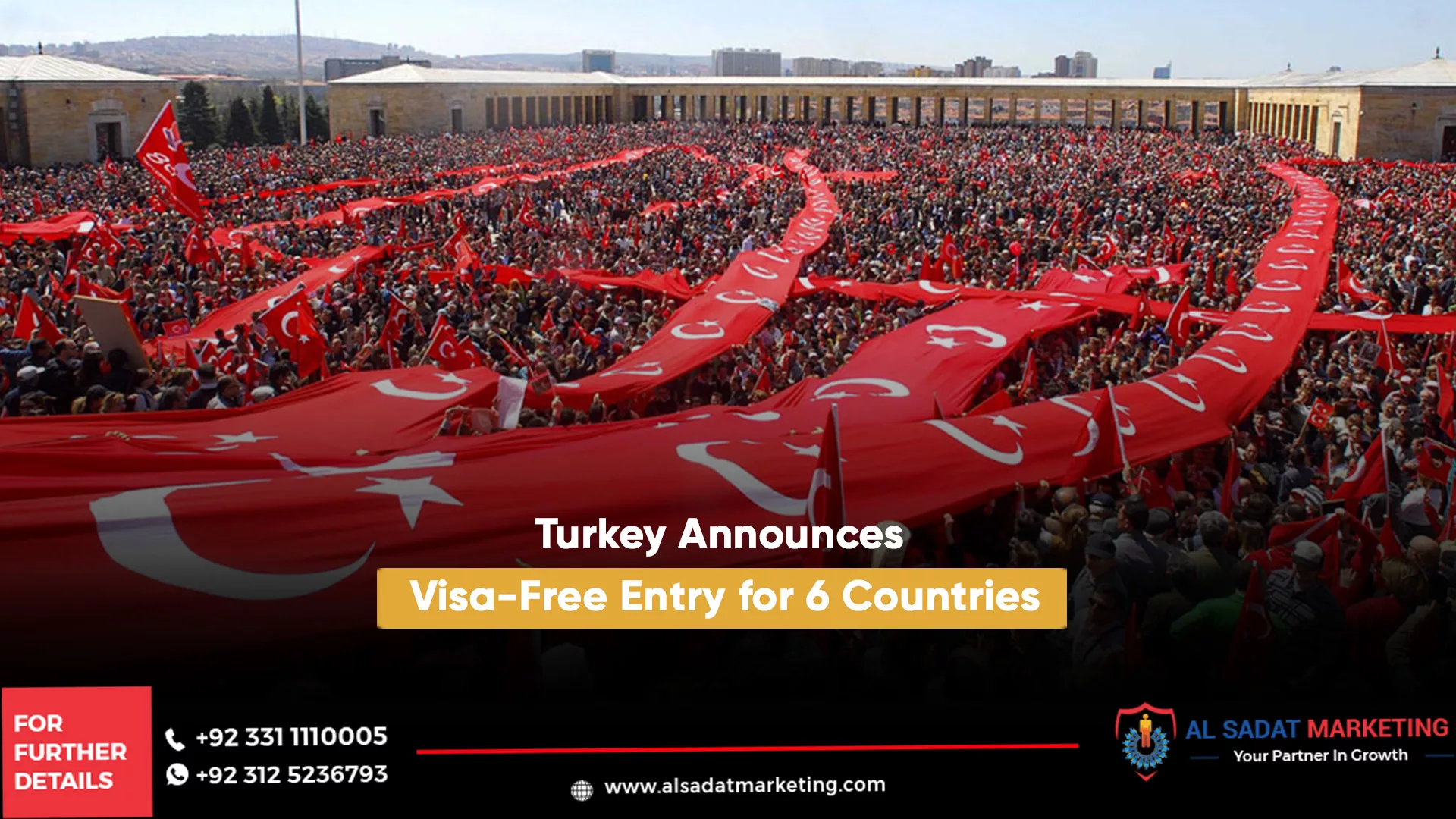 turkey announces visa-free entry for 6 countries, al sadat marketing, real estate agency in blue area islamabad