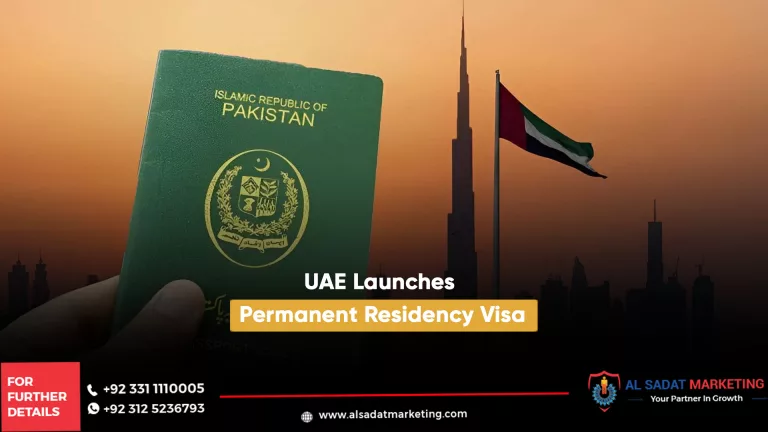 uae launches permanent residency visa, al sadat marketing, real estate agency in blue area islamabad