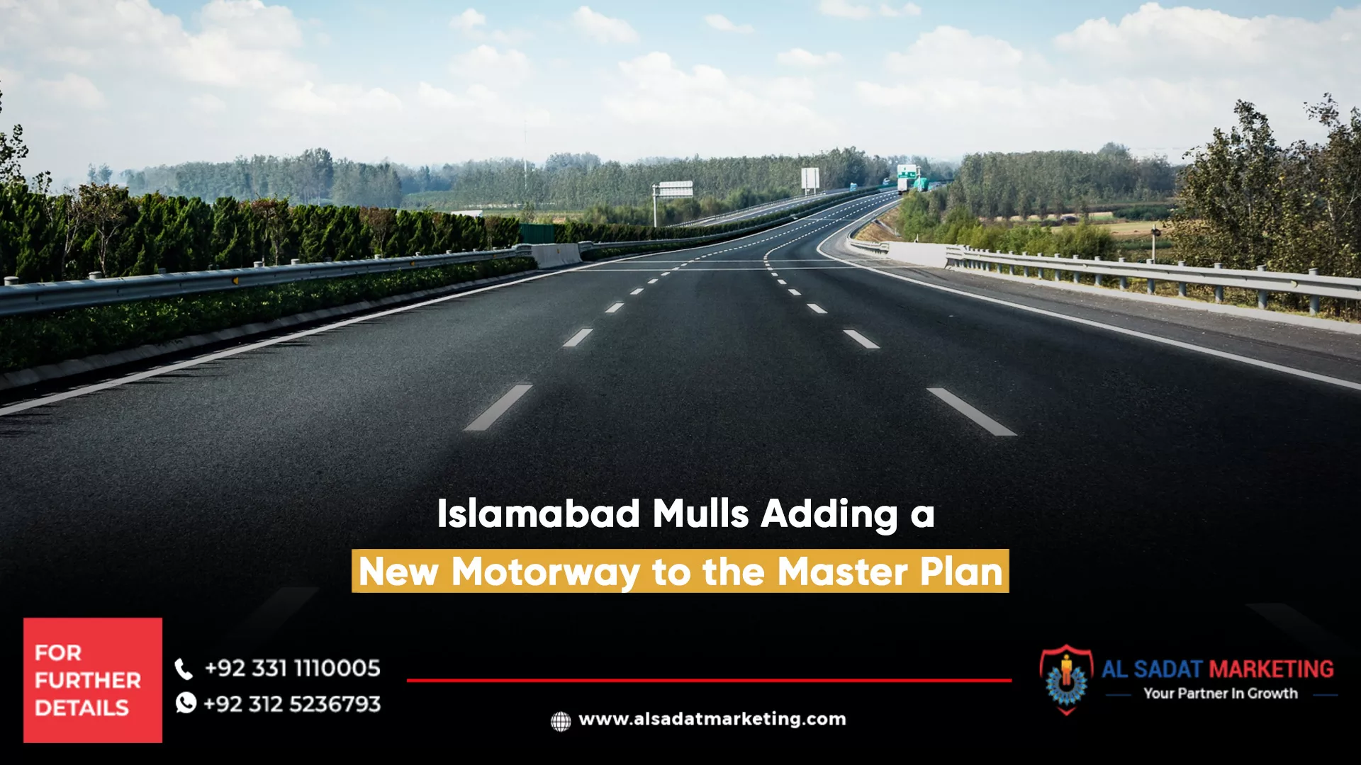 stright road surrounded by green trees in islamabad master plan
