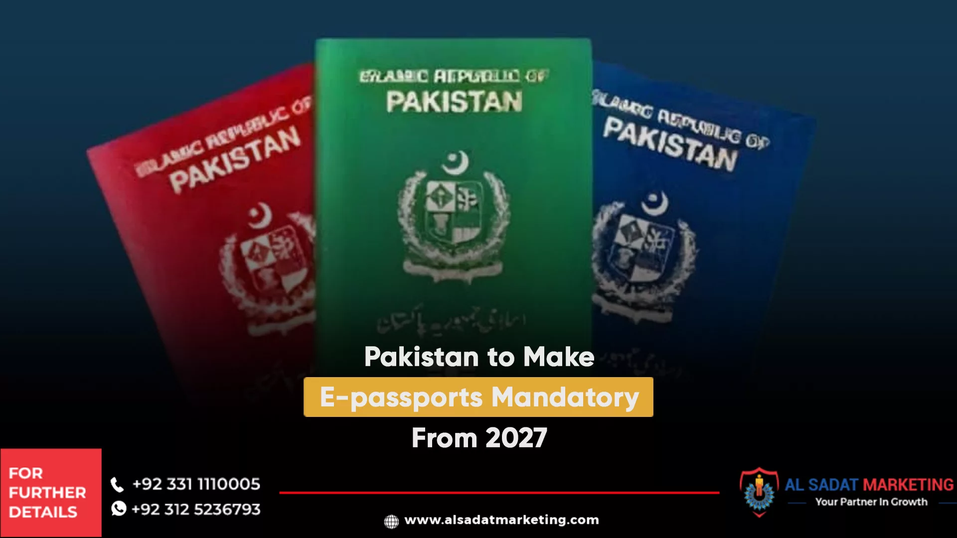 pakistan to make e-passports mandatory from 2027, al sadat marketing, real estate agency in blue area islamabad pakistan