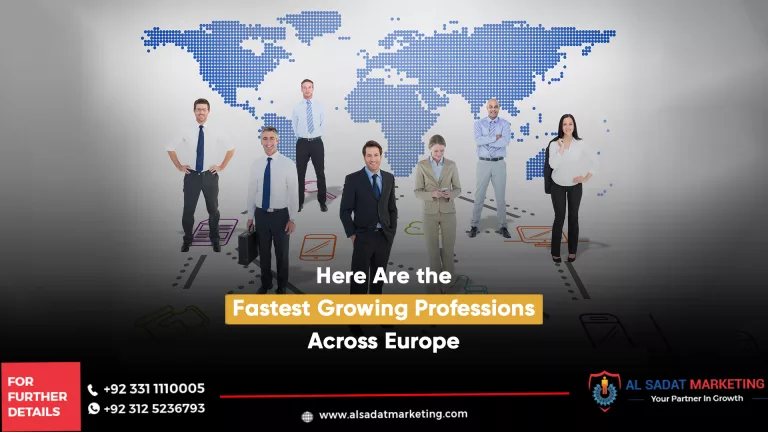 men and women in professional suits for fast growing jobs in europe
