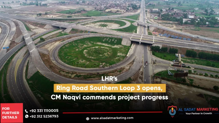 round shape roads of ring road lahore southern loop 3