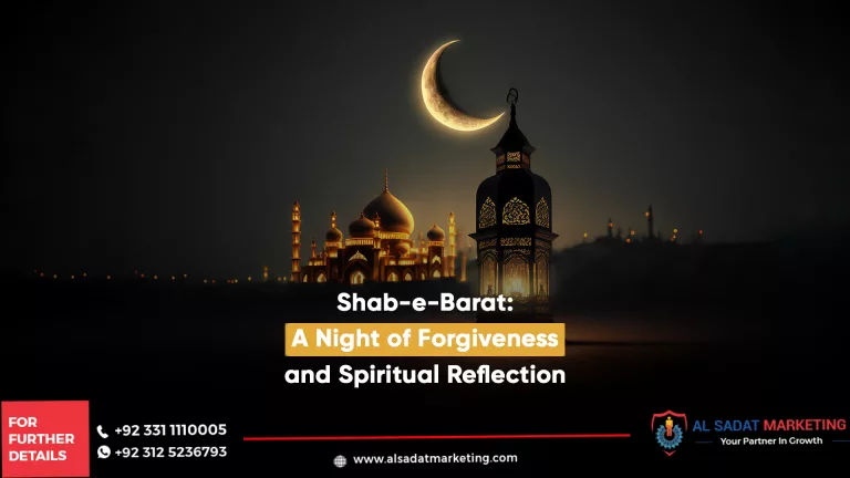 masjid and half month moon on the night of shab e barat