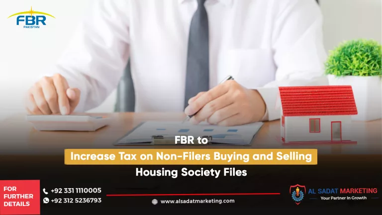 fbr tax increment for non filer on property buying and selling