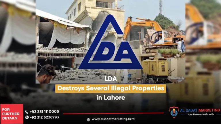 lda dismantel multiple properties in lahore with the help of a