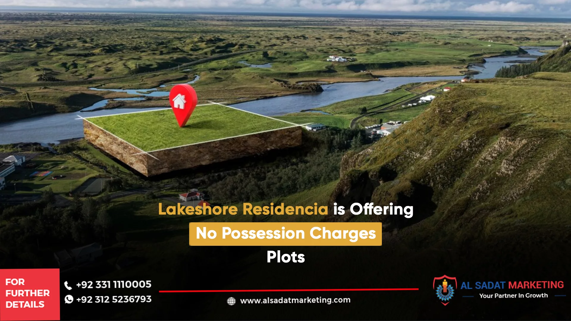 plot without possession charges in lakeshore residencia - no possession charges - khanpur
