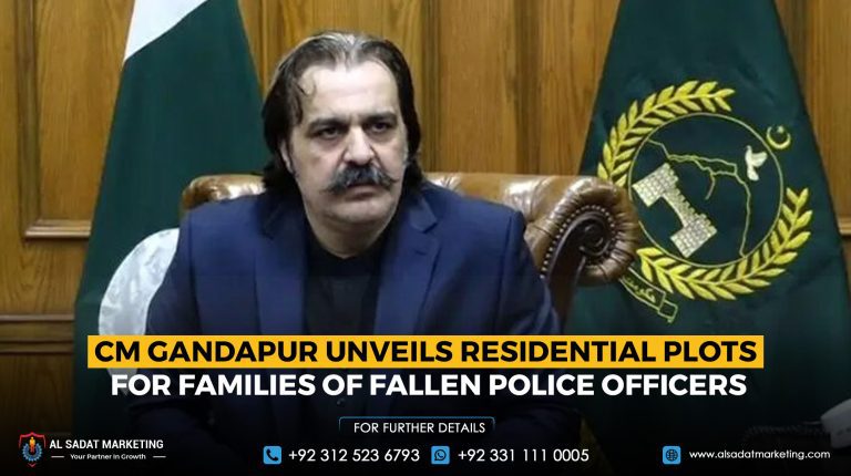 CM Gandapur Unveils Residential Plots for Families of Fallen Police Officers