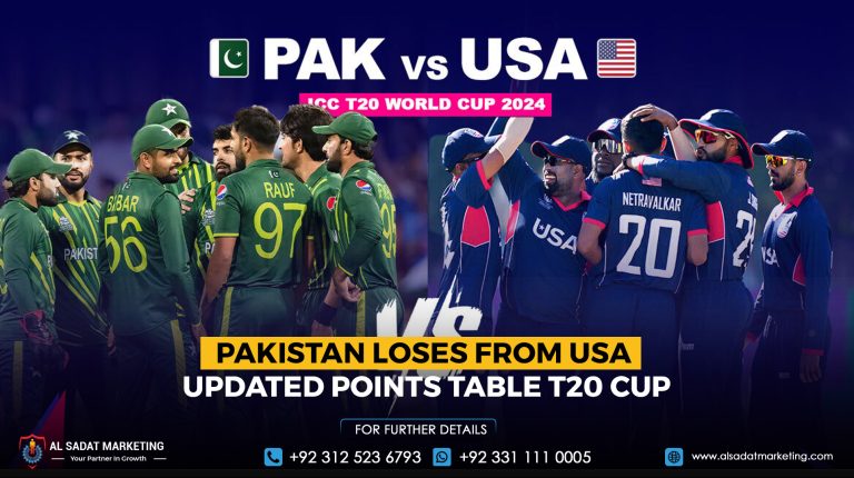 Pakistan Loses From USA Updated Points Table T20 Cup